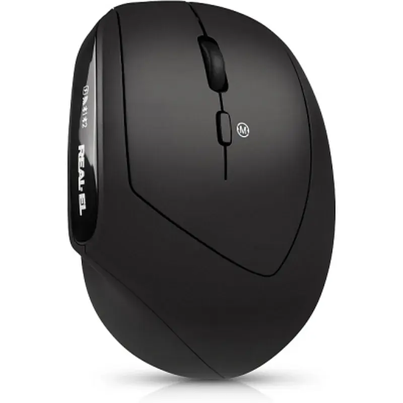 Мишка REAL-EL RM-490W Wireless/Bluetooth Black (EL123200058) - фото 6
