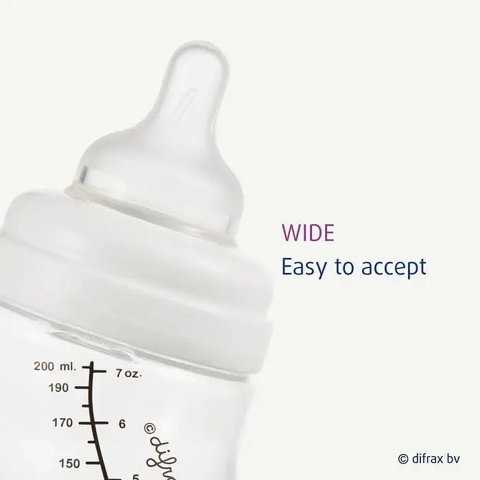 Скляна антиколікова пляшечка Difrax S-bottle Wide Pink з силіконовою соскою 310 мл (737FE Pink) - фото 4