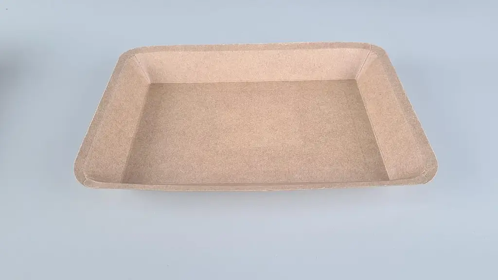 Лоток з харчового картону, 550 мл, 250x175x25 мм, KRAFT, 25 штук, для готових страв, снеків, випічки та доставки - фото 2