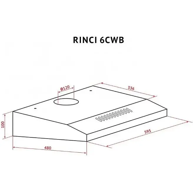 Витяжка Perfelli RINCI 6CWB Nero пласка - фото 11