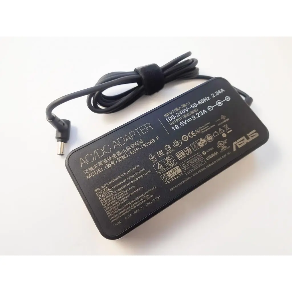 Блок питания для ноутбука ASUS 180W 19.5V, 9.23A, роз'єм 6.0/3.7 (pin inside), Slim-корпус (ADP-180MB / A40298) - фото 2