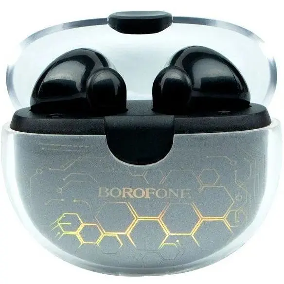 Блютуз Стерео Гарнитура Borofone BW15 наушники черные - фото 7