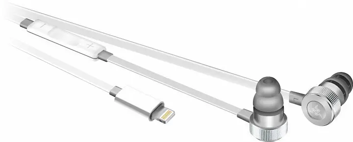 Наушники Razer Hammerhead for iOS Mercury Ed.Mic White (RZ04-02090200-R3M1) - фото 2