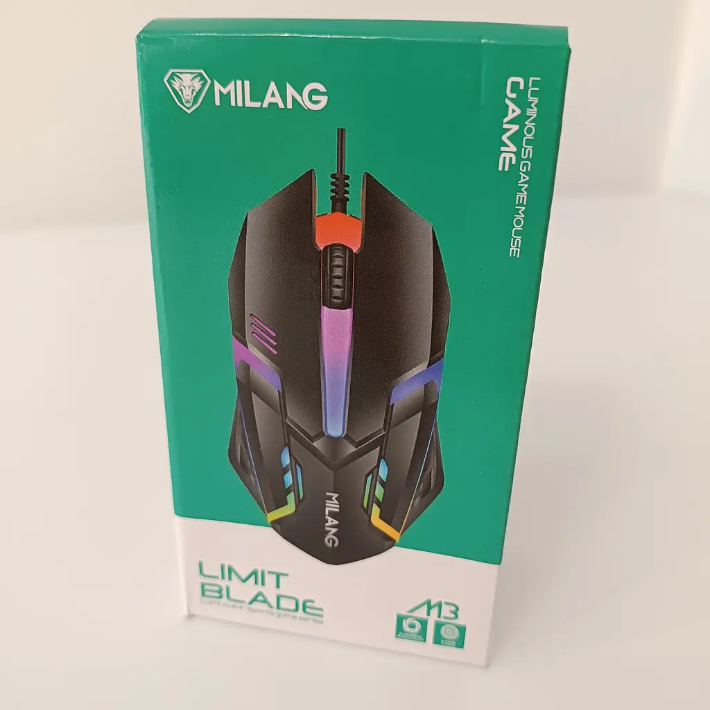 Компьютерная мышь Milang M3 USB, ведущая с RGB подсветкой, черная - фото 10