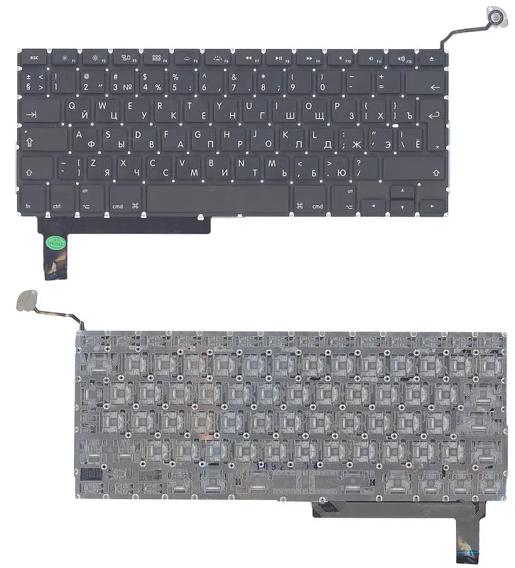 Клавіатура для ноутбука Apple MacBook Pro (A1286) (2011, 2012) Black, (No Frame), з (SD), (Оригінал), UA (вертикальний ентер) - фото 3