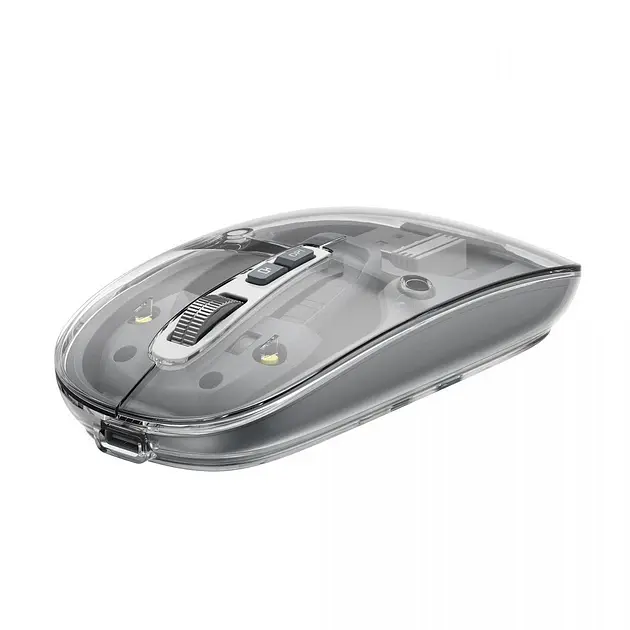 Бездротова миша дворежимна Havit MS62WB Pro Transparent сірий (HV-MS62WB Pro-TGY) - фото 2