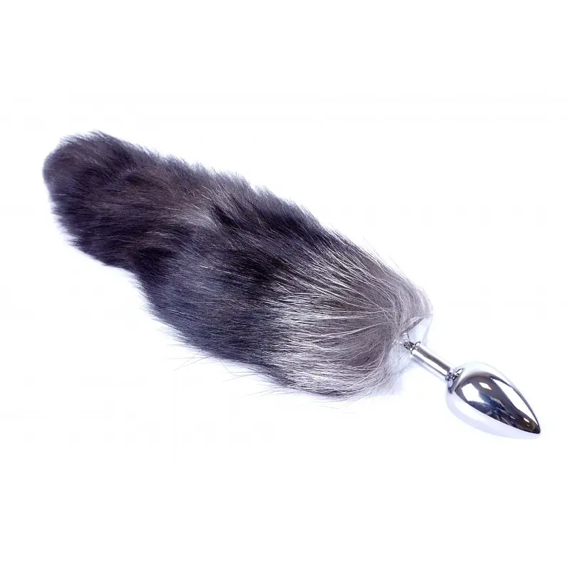 Анальна пробка з хвостом Boss Fox TAIL Black XXL, 9х4 см, чорний - фото 2