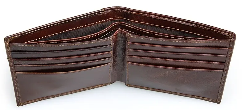 Мужской кожаный кошелек Vintage 11.5x9.5 см acs0015359 - фото 6