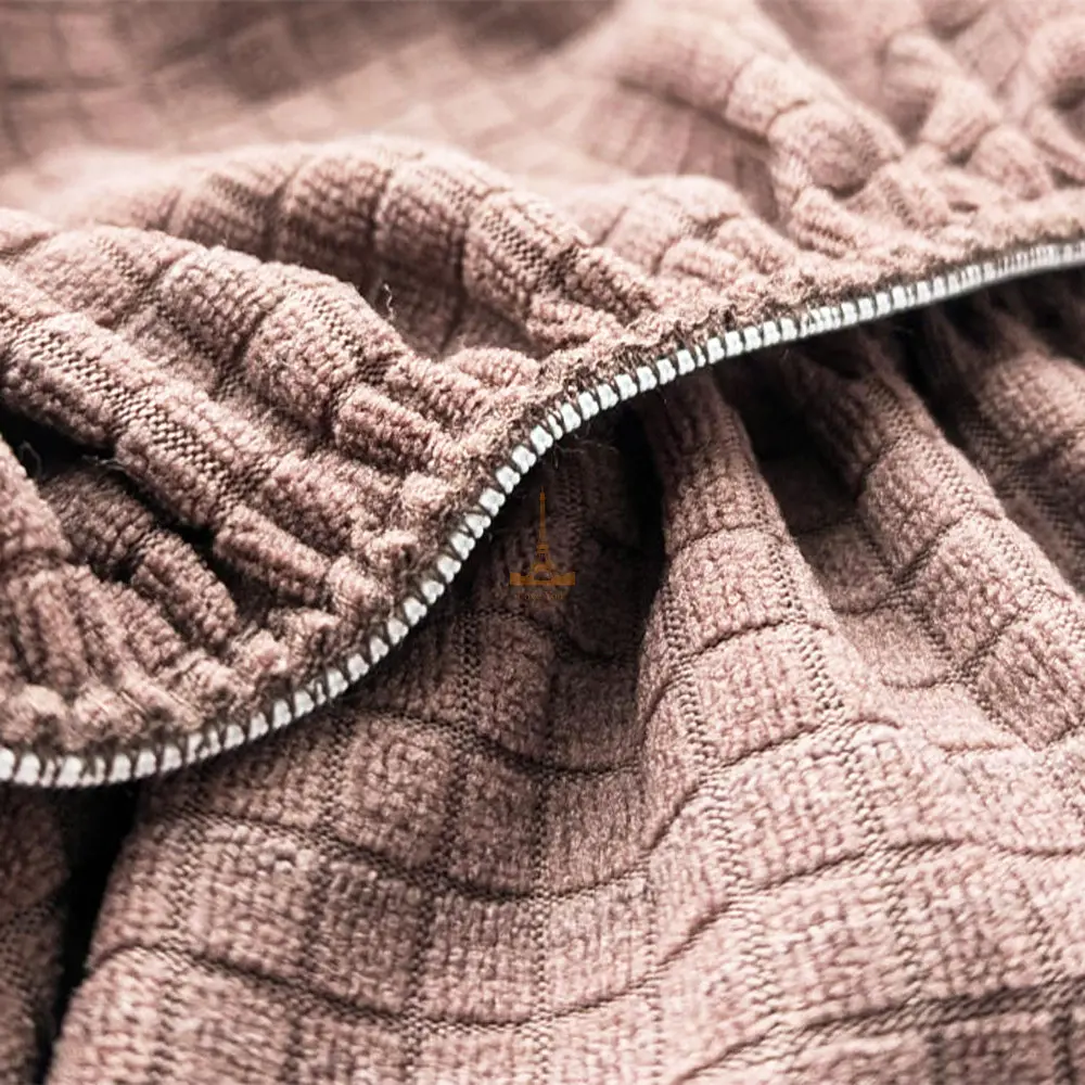 Набор чехлов Love You Corn Fleece на квадратный табурет капучино 2 шт. (85181) - фото 4