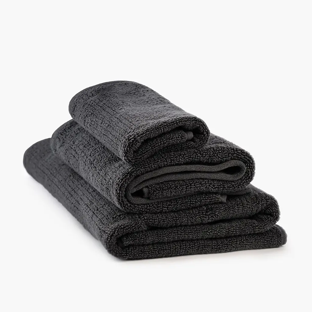 Рушник МВМ My Home Хвиля 30х50 см S темно-сірий (BT-08 S DARK GRAY) - фото 3