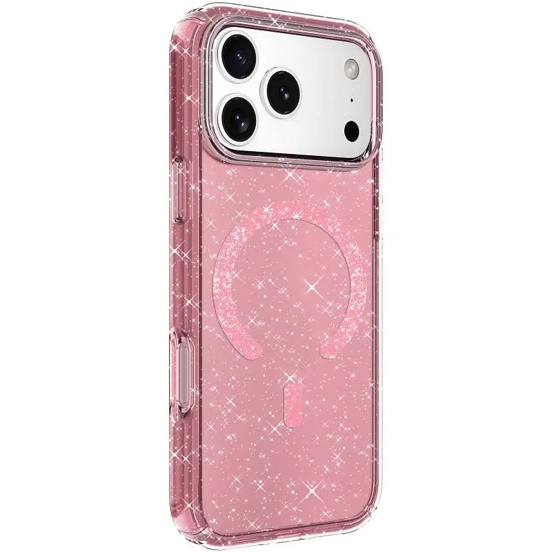 Чохол TPU Eclipse Sparkle Magnetic Fit для Apple iPhone 17 Pro Max (6.9") Pink - фото 2