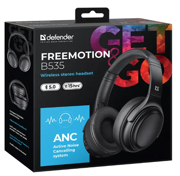 Гарнітура Defender FreeMotion B535 Bluetooth ANC, Black (63535) - фото 12