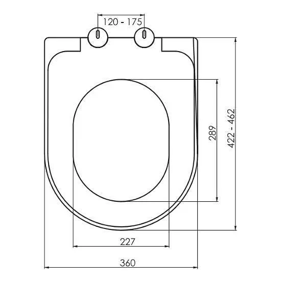 Сидіння для унітаза NKP INCI 0336 Soft Close+Quick Release термопласт 30412 - фото 4