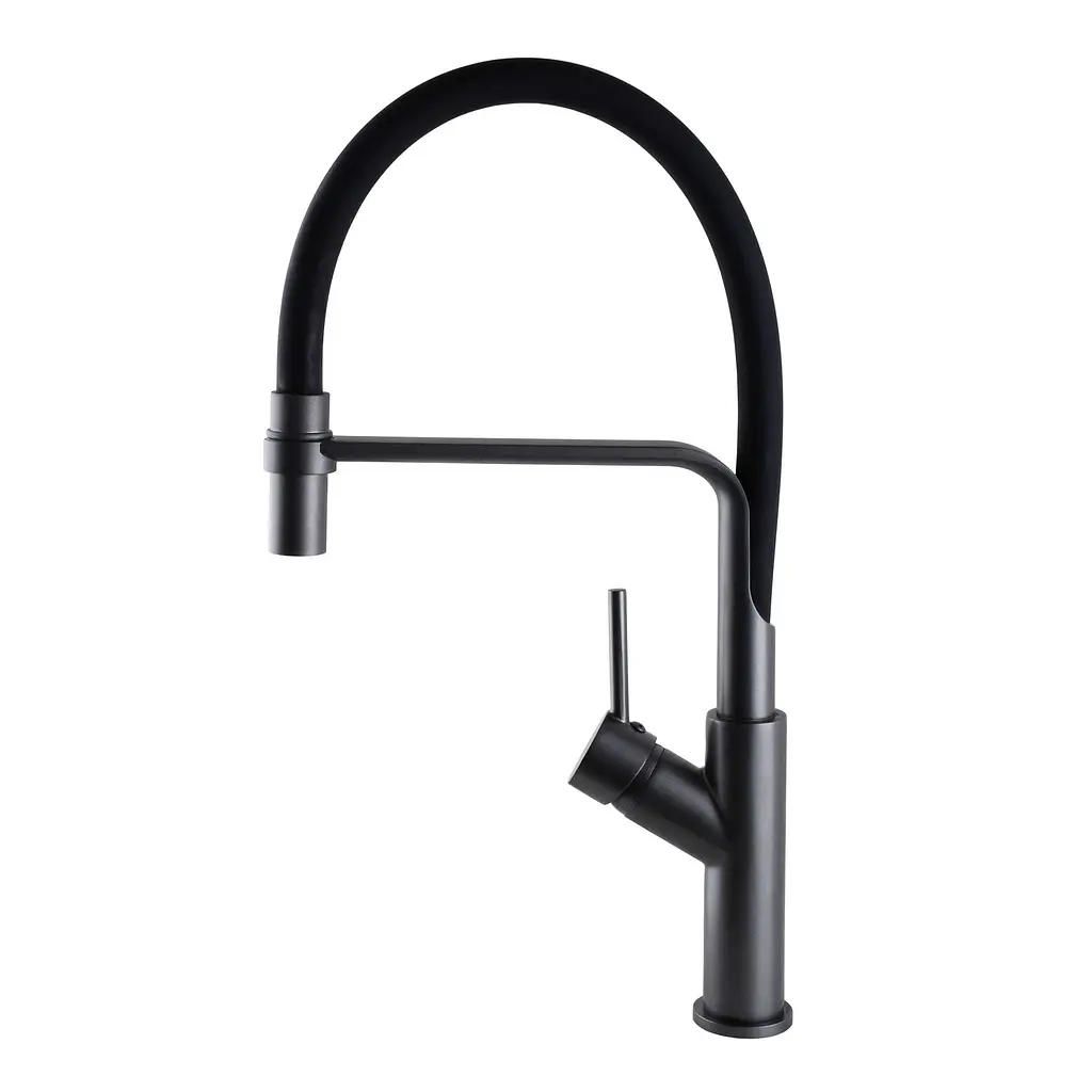 Змішувач для кухні Globus Lux Denver Flex GDF-32-11-01 Чорний матовий - фото 3