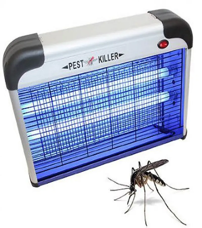Електричний знищувач комах прилад для знищення комарів мух 26x8x24 см PEST KILLER BK-L12 потужністю 12 Вт