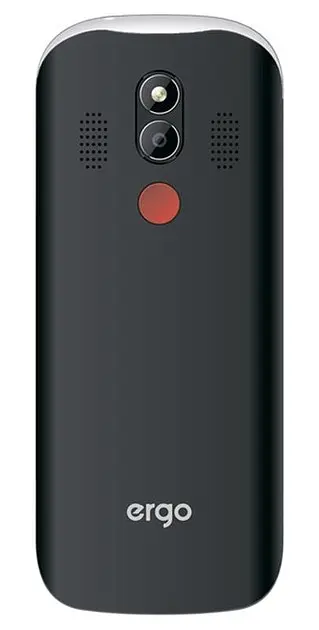 Телефон Ergo R351 кнопочный с подставкой - док-станцией черный - фото 3