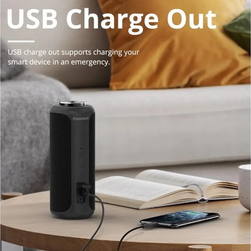 Портативная Bluetooth колонка Tronsmart Element T6 Plus Upgreded Edition Black - фото 7