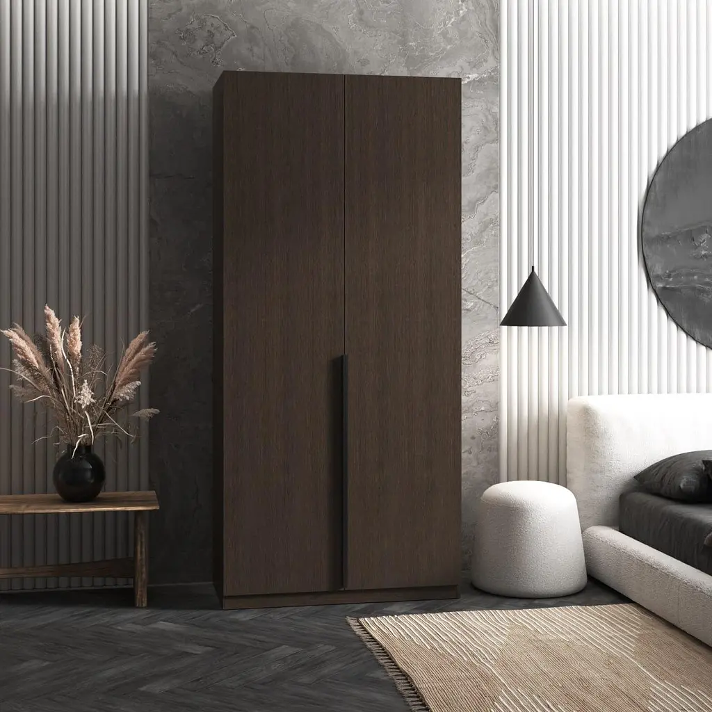 Шафа для одягу Vays M-25, з штангою, ЛДСП, 100×50×220 см - для спальні, вітальні, передпокою - фото 6