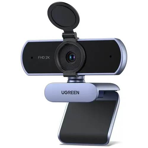 Веб-камера Ugreen CM717, Grey, 4Mp, 2560x1440/30 fps, мікрофон, автофокус, кут огляду 80°, USB 2.0 (25442)