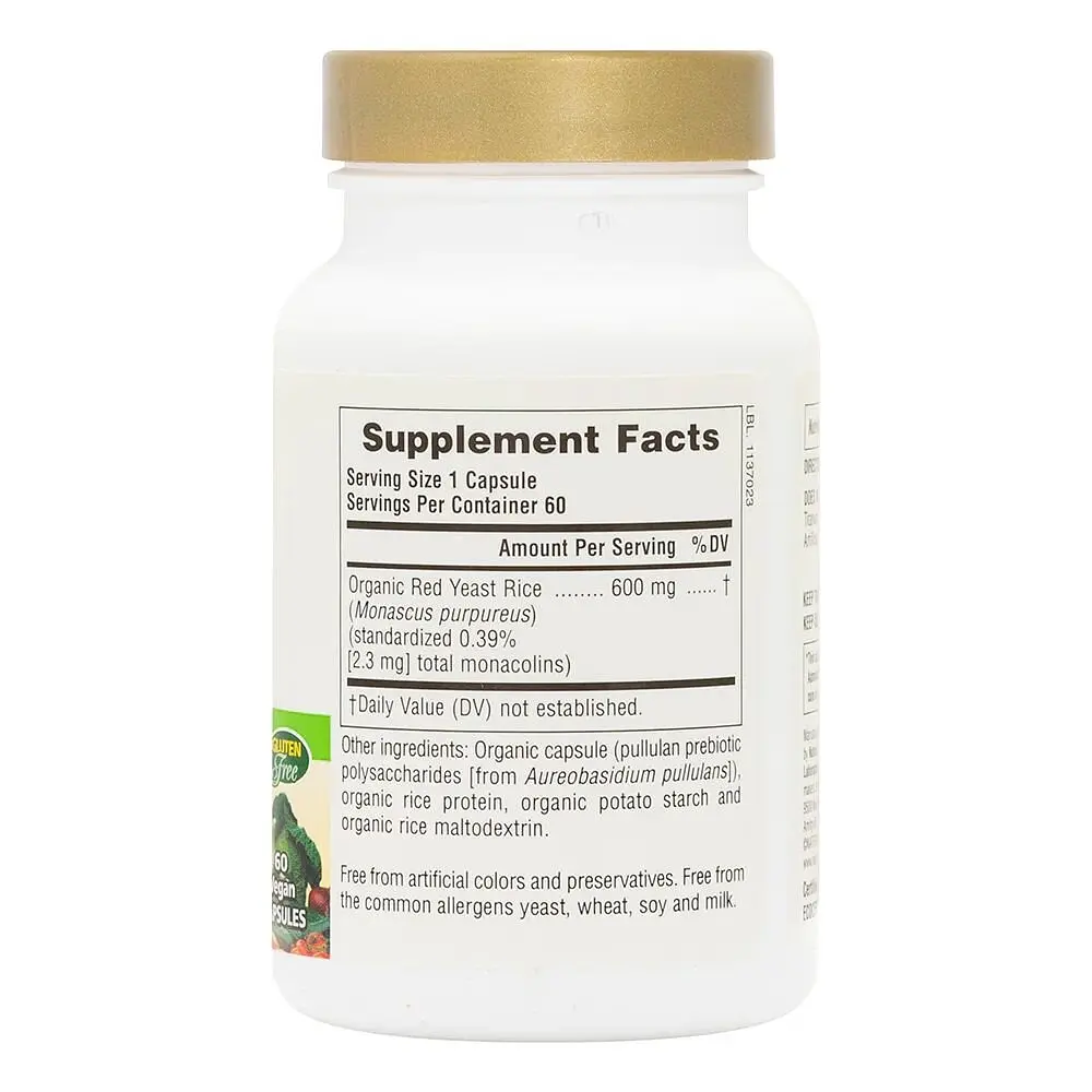 Червоний дріжджовий рис Natures Plus Source of Life Garden Red Yeast Rice, 60 вегакапсул - фото 2