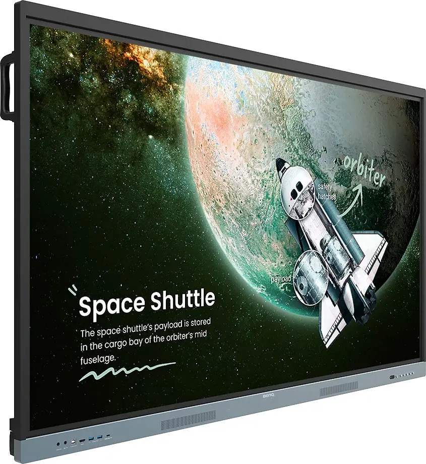 Інтерактивна панель BenQ 75` RE7504, IPS, UHD, 128Гб, колонки, кріплення, чорна - фото 2