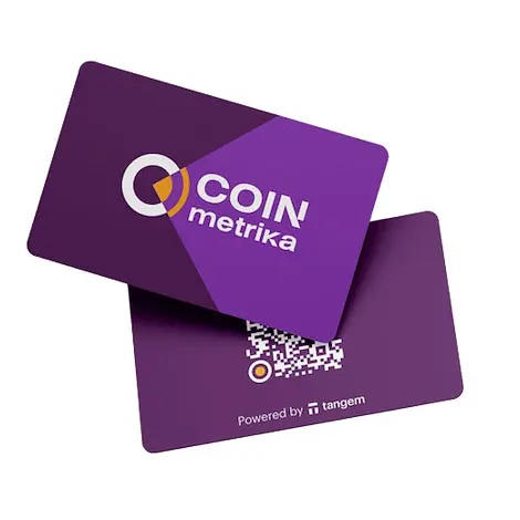 Криптогаманець Tangem 2.0 CoinMetrika Wallet набір з 3 карток (TG-COINM) - фото 3