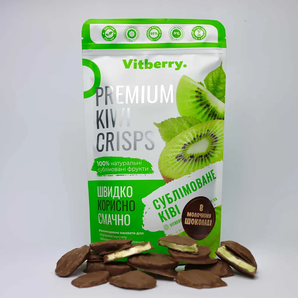 Киви сублимированный в молочном шоколаде, 50г - фото 2