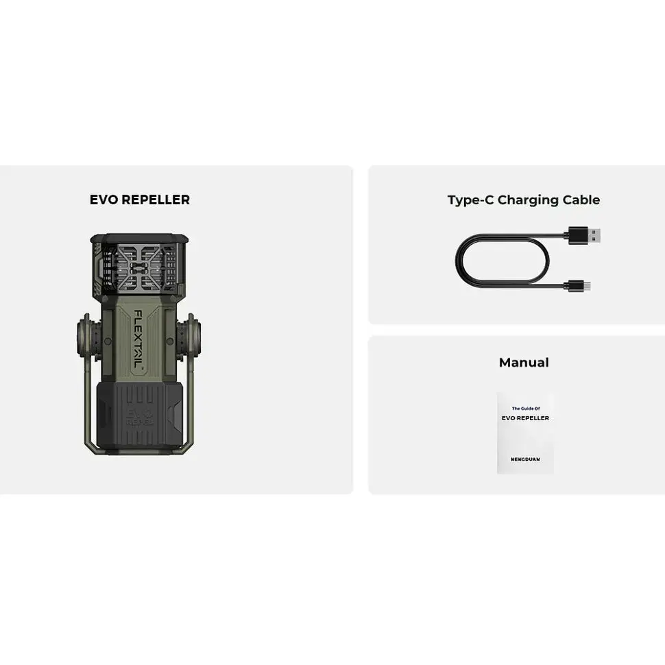 Ліхтар Flextail антимоскітний Flextail Evo Repel, зелений (ER4800-GN-i) - фото 7