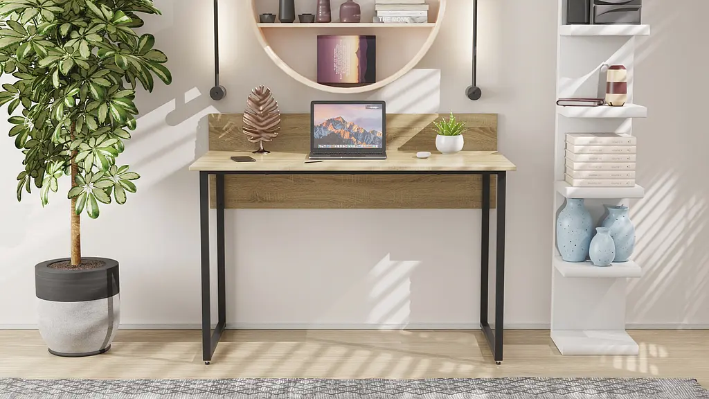 Комп'ютерний стіл Ferrum-decor Скай 75x140x60 чорний ДСП Дуб Сонома 16мм (FRD-103632) - фото 2