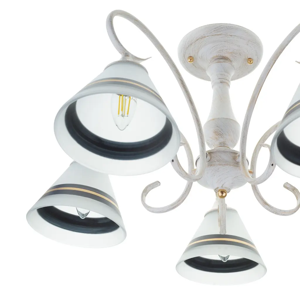 Люстра Brille в спальню E27 60W WH (LK-707S/5) - фото 7