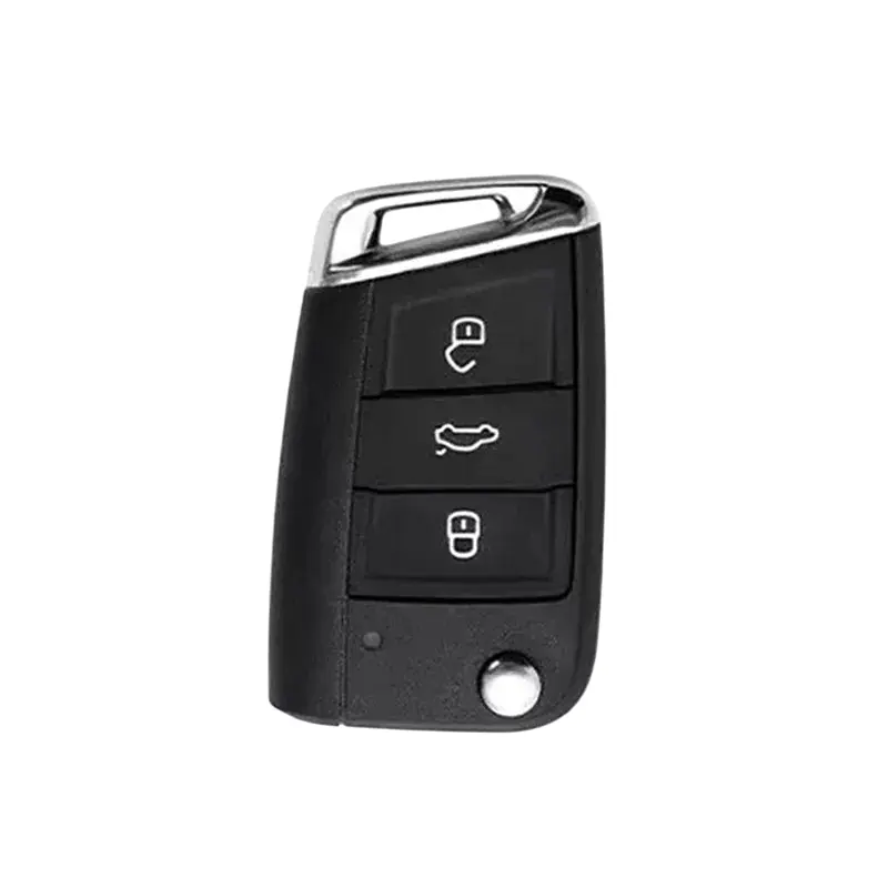 Чохол ключа Volkswagen (карбон, округла форма)+ремінець+брелок - фото 2