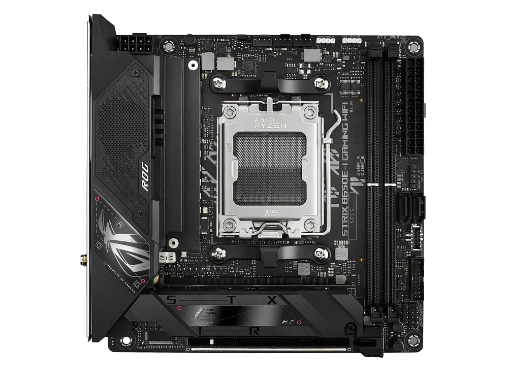 Материнская плата ROG STRIX B650E-I GAMING WIFI sAM5 B650 2xDDR5 M.2 HDMI Wi-Fi BT mITX Asus teh0018954 - фото 2
