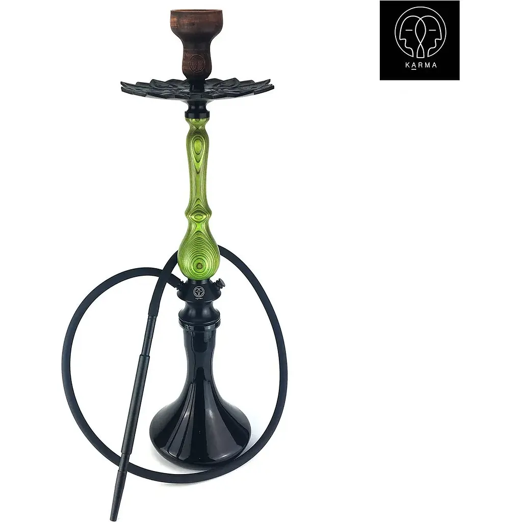 Кальян KARMA HOOKAH 3.1 Green (Craft Black) - фото 2