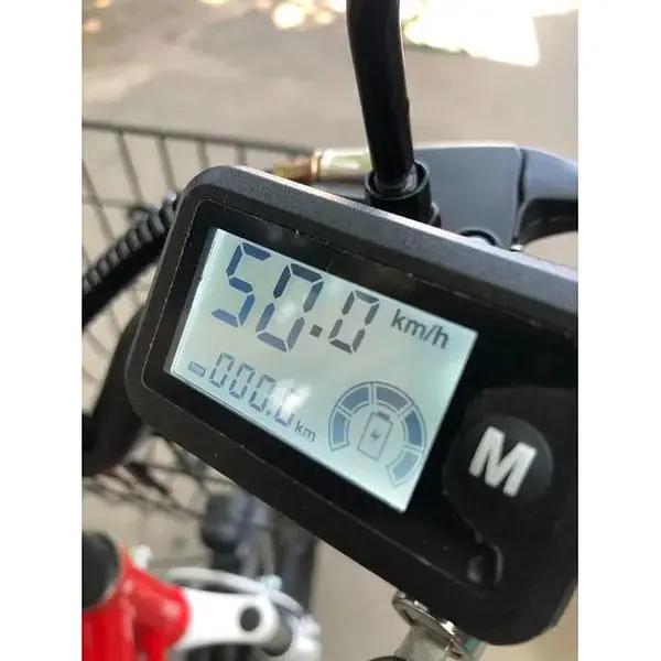 Електровелосипед Minako V4 PRO двомісний 800W/60V/24Ah із заднім амортизатором червоний - фото 7