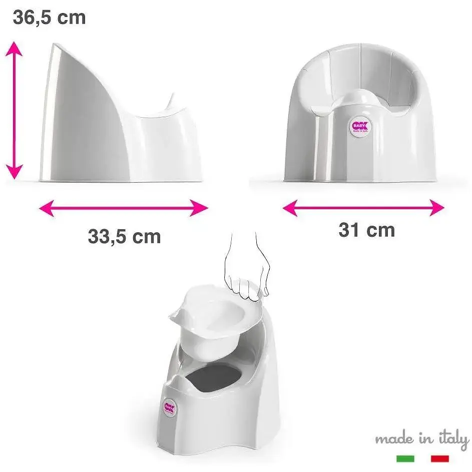 Горщик анатомічний OK Baby Pasha, блакитний - фото 2