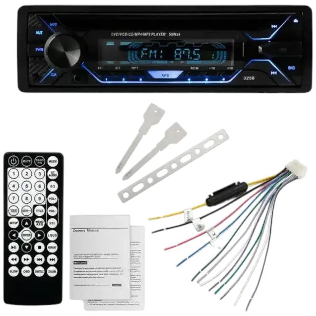 Автомагнітола RGB Technology 5258BT F-157 Bluetooth USB TF AUX Радіо 60Wx4, 7 кольорів підсвічування чорна - фото 7