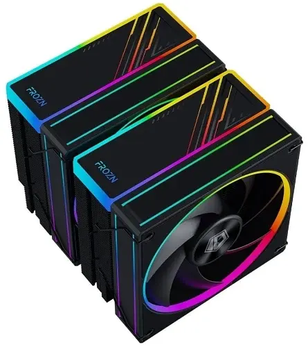 Кулер для процесора FROZN A620 ARGB Black, 2x120 мм, 6 теплових трубок, алюміній/мідь ID-Cooling teh0027869 - фото 4