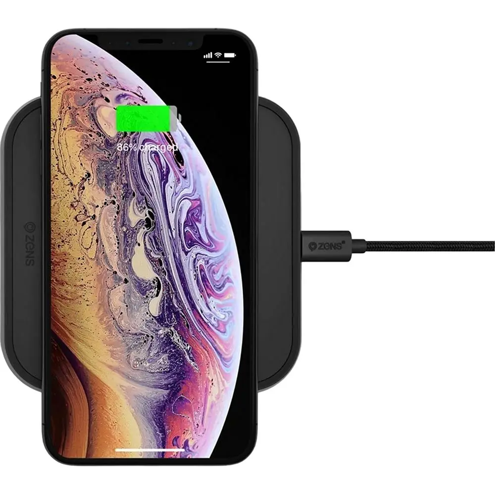 Бездротовий зарядний пристрій Zens Single Aluminium Wireless Charger Black (ZESC14B/00) - фото 2