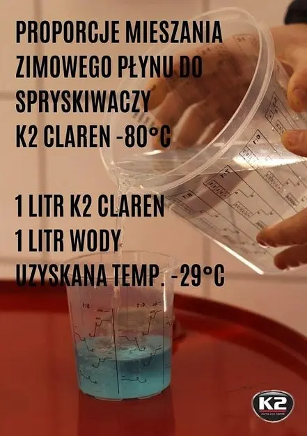 Зимовий омивач скла концентрат Нейтральний K2 -80°C 1 л (K611) - фото 5
