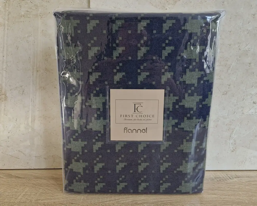 Турецька постільна білизна First Choice фланель Sadora navy blue євро - фото 5