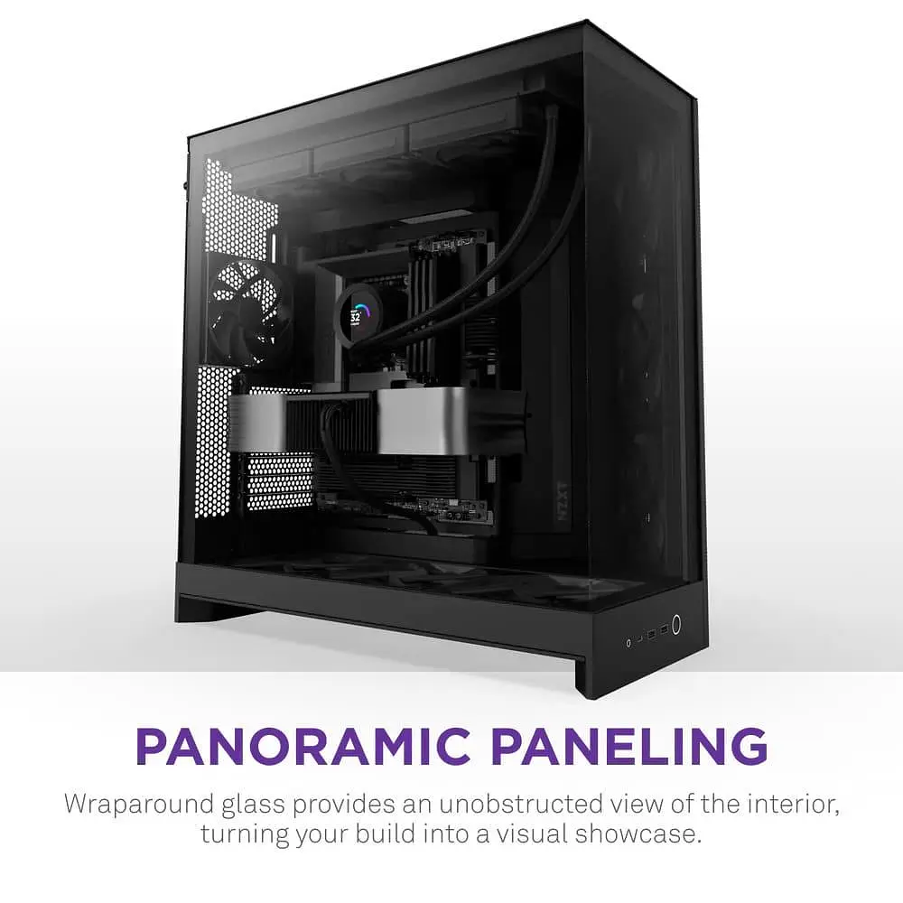 Корпус NZXT H9 Flow Tempered Glass без БЖ Black (CM-H92FB-01) - фото 6