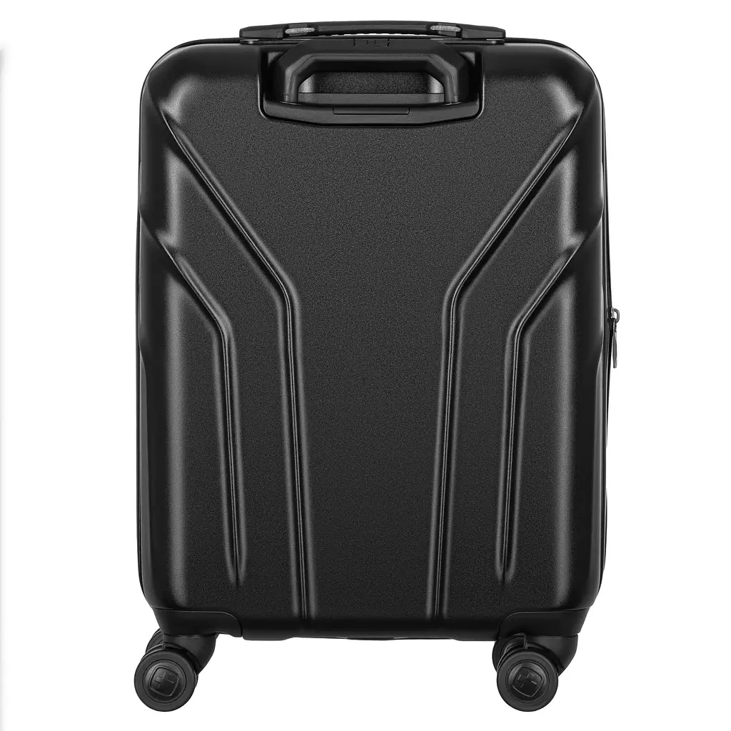 Wenger Валіза Wenger Amplix Hardside Carry-On, мала, з відсіком для н/б 16", полікарбонат, TSA, 4 колеса, розширення, USB, чорний - фото 4