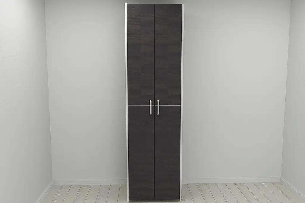 Шафа Гардероб Уні секція 6 серії Конект Ferrum-decor 220x60x50см Білий метал ДСП Венге Магія 16 мм (FRD-104580) - фото 8
