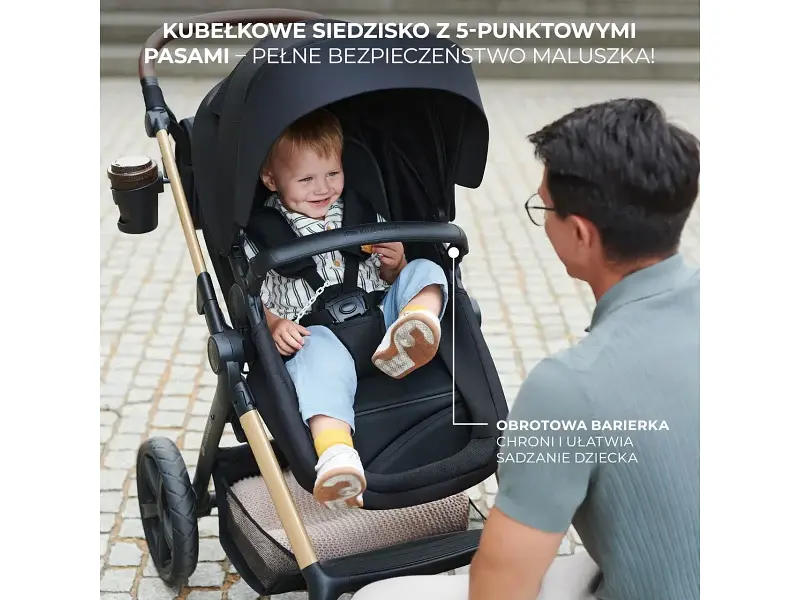 Універсальна коляска 3 в 1 KinderKraft Moov 2 Sand Beige (KSMOOV02BEGEV00) - фото 6