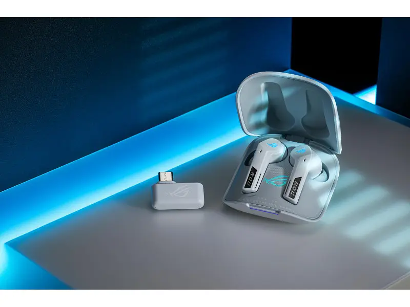 Комп'ютерна гарнітура Asus ROG Cetra True Wireless SpeedNova Moonlight White (90YH03Y0-BTUA10) - фото 5