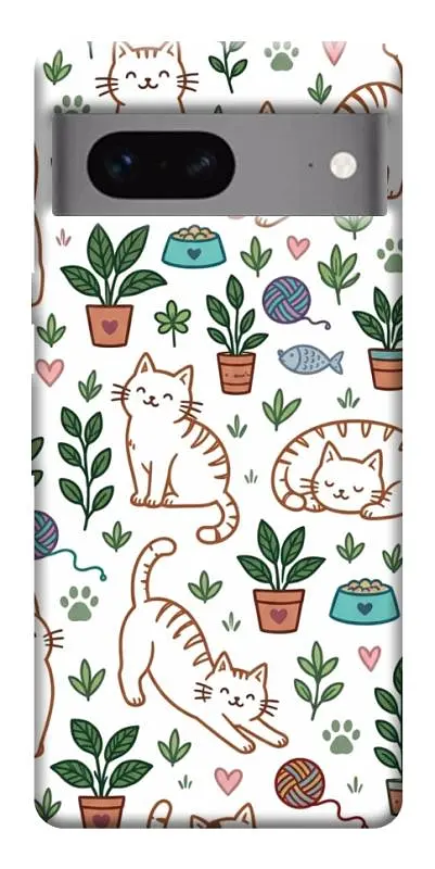 TPU чохол Demsky Cats pattern для Google Pixel 7