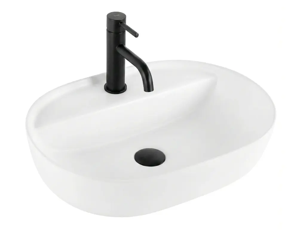 Умивальник Rea Aura 51 накладний 50.5x38.5 см white matt REA-U7340