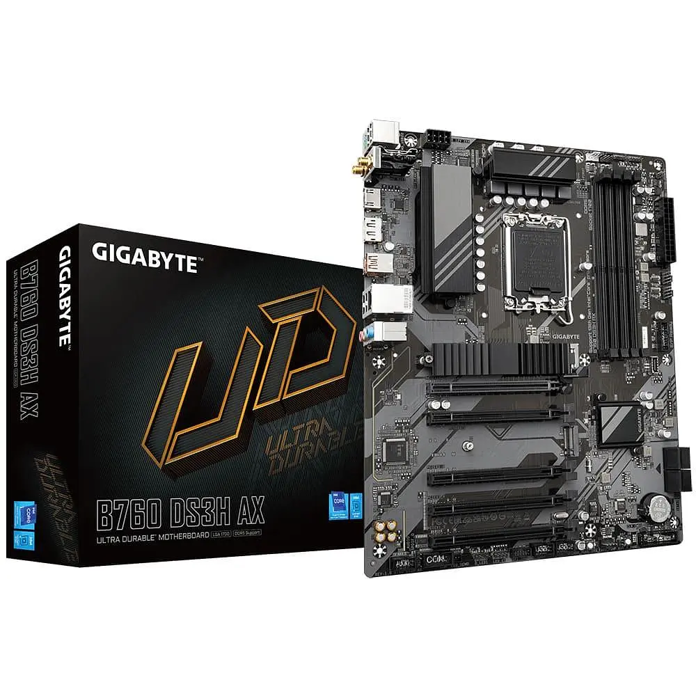 Материнська плата GIGABYTE B760 DS3H AX (B760 DS3H AX) (Socket 1700, Intel B760, ATX) - фото 4