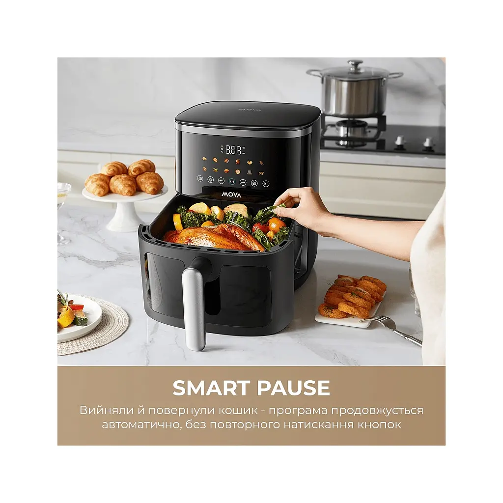 Мультипіч MOVA AeroChef FD10 Pro Max Black (MOVA-FD10-PMAX-B) - фото 8