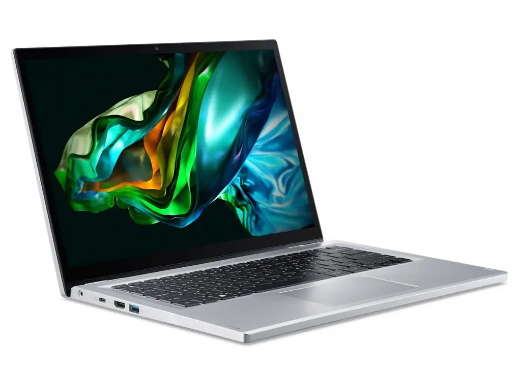 Ноутбук Acer Aspire 3 Spin 14 A3SP14-31PT 14' WUXGA IPS Touch, Intel P N200, 8GB, F256GB, UMA, Lin, серебристый (NX.KENEU.004) - фото 2